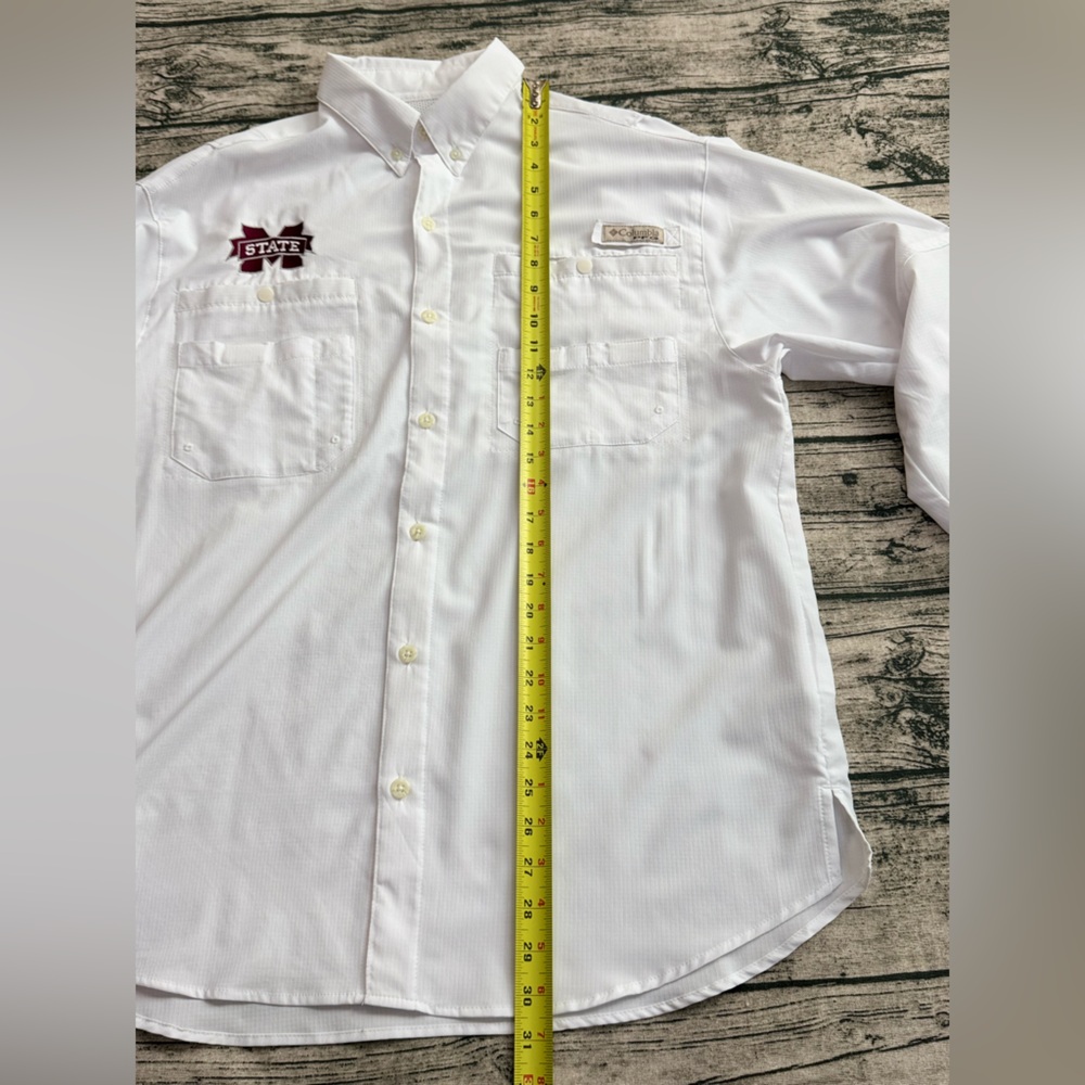 Columbia PFG Mississippi State Bulldogs Soft Long Sleeve Shirt, Men's Size Med. - Picture 14 of 16